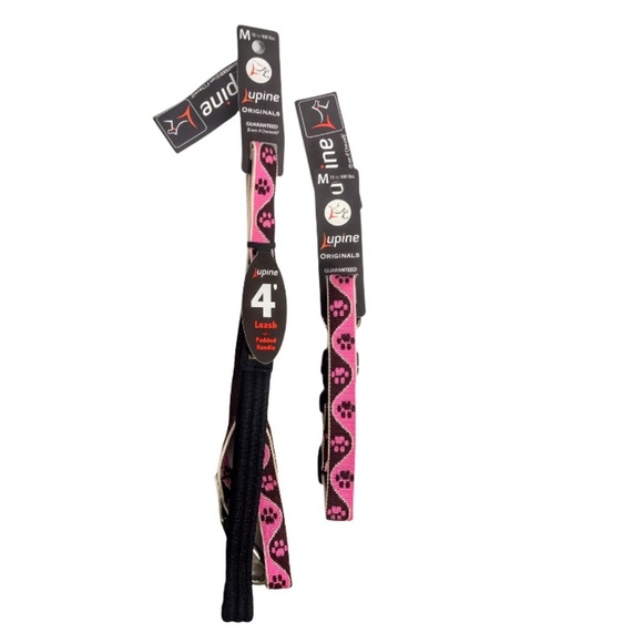 NWT Lupine Pet Dog Collar & Lead - Tickled Pink - Picture 3 of 16